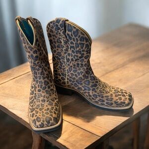 Ariat Leopard Print Heeled Boots